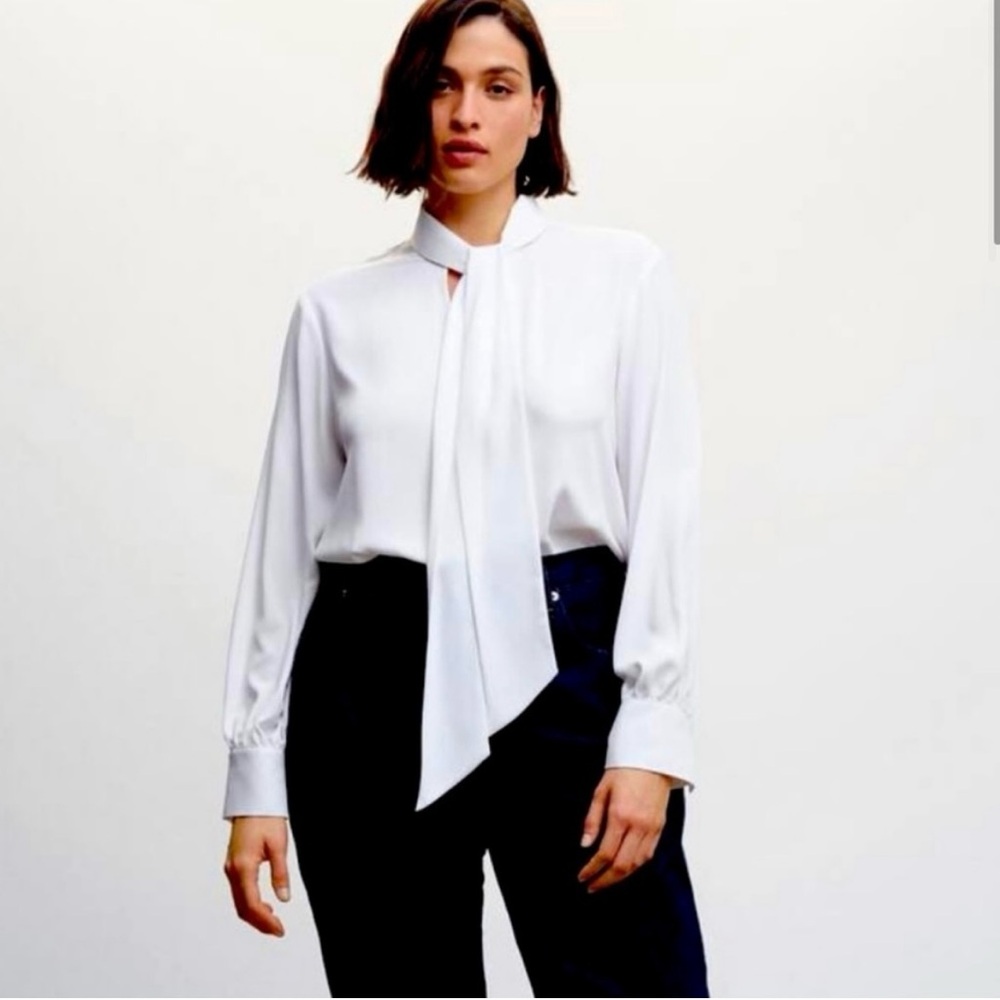 NWT Mango tie blouse size 20